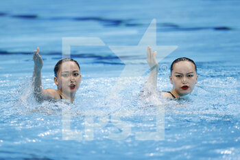 04/08/2021 - HUANG Xuechen, SUN Wenyan (CHN) Silver Medal during the Olympic Games Tokyo 2020, Artistic Swimming Duet Free Routine Final on August 4, 2021 at Tokyo Aquatics Centre in Tokyo, Japan - Photo Takamitsu Mifune / Photo Kishimoto / DPPI - OLYMPIC GAMES TOKYO 2020, AUGUST 04, 2021 - OLIMPIADI TOKYO 2020 - GIOCHI OLIMPICI