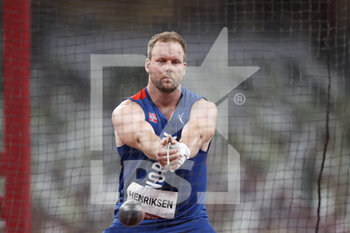 2021-08-04 - HENRIKSEN Eivind (NOR) Silver Medal during the Olympic Games Tokyo 2020, Men's Hammer Throw Final on August 4, 2021 at Olympic Stadium in Tokyo, Japan - Photo Yuya Nagase / Photo Kishimoto / DPPI - OLYMPIC GAMES TOKYO 2020, AUGUST 04, 2021 - OLYMPIC GAMES TOKYO 2020 - OLYMPIC GAMES