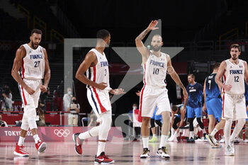 05/08/2021 - Rudy GOBERT (27) of France, Timothé LUWAWU-CABARROT (3) of France, Evan FOURNIER (10) of France, Nando DE COLO (12) of France during the Olympic Games Tokyo 2020, Basketball Semifinal, France - Slovenia, on August 5, 2021 at Saitama Super Arena ,in Tokyo, Japan - Photo Ann-Dee Lamour / CDP MEDIA / DPPI - OLYMPIC GAMES TOKYO 2020, AUGUST 05, 2021 - OLIMPIADI TOKYO 2020 - GIOCHI OLIMPICI