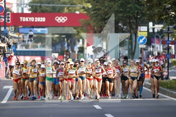 2021-08-06 - Start during the Olympic Games Tokyo 2020, Athletics Women's 20km Race Walk Final on August 6, 2021 at Sapporo Odori Park in Sapporo, Japan - Photo Photo Kishimoto / DPPI - OLYMPIC GAMES TOKYO 2020, AUGUST 06, 2021 - OLYMPIC GAMES TOKYO 2020 - OLYMPIC GAMES