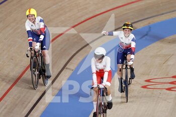 06/08/2021 - ARCHIBALD Katie / KENNY Laura (GBR) Gold Medal during the Olympic Games Tokyo 2020, Cycling Track Women's Madison Finals on August 6, 2021 at Izu Velodrome in Izu, Japan - Photo Photo Kishimoto / DPPI - OLYMPIC GAMES TOKYO 2020, AUGUST 06, 2021 - OLIMPIADI TOKYO 2020 - GIOCHI OLIMPICI