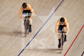 2021-08-06 - LAVREYSEN Harrie (L) (NED) Gold Medal, HOOGLAND Jeffrey (R) (NED) Silver Medal during the Olympic Games Tokyo 2020, Cycling Track Men's Sprint Final Race 2 on August 6, 2021 at Izu Velodrome in Izu, Japan - Photo Photo Kishimoto / DPPI - OLYMPIC GAMES TOKYO 2020, AUGUST 06, 2021 - OLYMPIC GAMES TOKYO 2020 - OLYMPIC GAMES