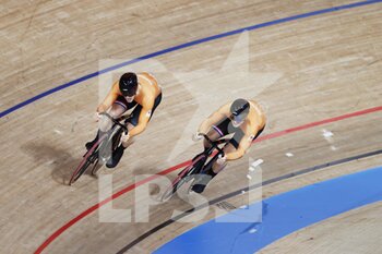 2021-08-06 - LAVREYSEN Harrie (L) (NED) Gold Medal, HOOGLAND Jeffrey (R) (NED) Silver Medal during the Olympic Games Tokyo 2020, Cycling Track Men's Sprint Finals Decider on August 6, 2021 at Izu Velodrome in Izu, Japan - Photo Photo Kishimoto / DPPI - OLYMPIC GAMES TOKYO 2020, AUGUST 06, 2021 - OLYMPIC GAMES TOKYO 2020 - OLYMPIC GAMES
