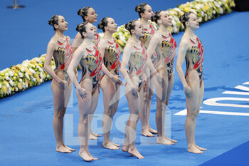 2021-08-06 - Team China during the Olympic Games Tokyo 2020, Swimming Artistic Swimming Team Technical Routine on August 6, 2021 at Tokyo Aquatics Centre in Tokyo, Japan - Photo Takamitsu Mifune / Photo Kishimoto / DPPI - OLYMPIC GAMES TOKYO 2020, AUGUST 06, 2021 - OLYMPIC GAMES TOKYO 2020 - OLYMPIC GAMES