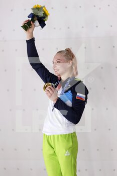 06/08/2021 - Janja GARNBRET (SLO) Winner Gold Medal during the Olympic Games Tokyo 2020, Sport Climbing Women's Combined Final Medal Ceremony on August 6, 2021 at Aomi Urban Sports Park in Tokyo, Japan - Photo Photo Kishimoto / DPPI - OLYMPIC GAMES TOKYO 2020, AUGUST 06, 2021 - OLIMPIADI TOKYO 2020 - GIOCHI OLIMPICI