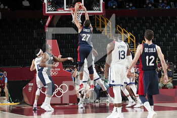 07/08/2021 - Rudy GOBERT (27) of France during the Olympic Games Tokyo 2020, Basketball Gold Medal Game, France - United States on August 7, 2021 at Saitama Super Arena in Tokyo, Japan - Photo Ann-Dee Lamour / CDP MEDIA / DPPI - OLYMPIC GAMES TOKYO 2020, AUGUST 07, 2021 - OLIMPIADI TOKYO 2020 - GIOCHI OLIMPICI