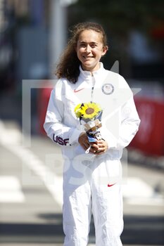 07/08/2021 - SEIDEL Molly (USA) Bronze Medal during the Olympic Games Tokyo 2020, Athletics Women's Marathon Medal Ceremony on August 7, 2021 at Sapporo Odori Park in Sapporo, Japan - Photo Photo Kishimoto / DPPI - OLYMPIC GAMES TOKYO 2020, AUGUST 07, 2021 - OLIMPIADI TOKYO 2020 - GIOCHI OLIMPICI