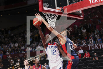 2021-08-07 - Jrue HOLIDAY (12) of USA during the Olympic Games Tokyo 2020, Basketball Gold Medal Game, France - United States on August 7, 2021 at Saitama Super Arena in Tokyo, Japan - Photo Ann-Dee Lamour / CDP MEDIA / DPPI - OLYMPIC GAMES TOKYO 2020, AUGUST 07, 2021 - OLYMPIC GAMES TOKYO 2020 - OLYMPIC GAMES