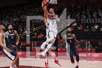 07/08/2021 - Zach LAVINE (5) of USA during the Olympic Games Tokyo 2020, Basketball Gold Medal Game, France - United States on August 7, 2021 at Saitama Super Arena in Tokyo, Japan - Photo Ann-Dee Lamour / CDP MEDIA / DPPI - OLYMPIC GAMES TOKYO 2020, AUGUST 07, 2021 - OLIMPIADI TOKYO 2020 - GIOCHI OLIMPICI