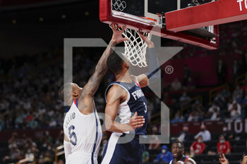 2021-08-07 - Damian LILLARD (6) of USA and Timothé LUWAWU-CABARROT (3) of France during the Olympic Games Tokyo 2020, Basketball Gold Medal Game, France - United States on August 7, 2021 at Saitama Super Arena in Tokyo, Japan - Photo Ann-Dee Lamour / CDP MEDIA / DPPI - OLYMPIC GAMES TOKYO 2020, AUGUST 07, 2021 - OLYMPIC GAMES TOKYO 2020 - OLYMPIC GAMES