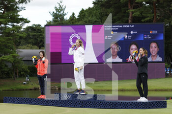 07/08/2021 - Mone INAMI (JPN) Silver Medal, KORDA Nelly (USA) Gold Medal, KO Lydia (NZL) Bronze Medal during the Olympic Games Tokyo 2020, Golf Women's Individual Stroke Play Final Round on August 7, 2021 at Kasumigaseki Country Club in Saitama, Japan - Photo Yuya Nagase / Photo Kishimoto / DPPI - OLYMPIC GAMES TOKYO 2020, AUGUST 07, 2021 - OLIMPIADI TOKYO 2020 - GIOCHI OLIMPICI