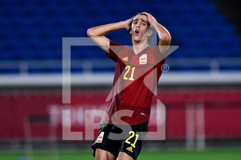 2021-08-07 - Bryan Gil of Spain looks dejected during the Olympic Games Tokyo 2020, Football Men's Gold Medal Match between Brazil and Spain on August 7, 2021 at International Stadium Yokohama in Yokohama, Japan - Photo Pablo Morano / Orange Pictures / DPPI - OLYMPIC GAMES TOKYO 2020, AUGUST 07, 2021 - OLYMPIC GAMES TOKYO 2020 - OLYMPIC GAMES