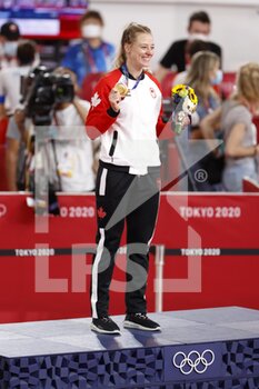 2021-08-08 - MITHCHEL Kelsey (CAN) Winner Gold Medal during the Olympic Games Tokyo 2020, Cycling Track Women's Sprint Medal Ceremony on August 8, 2021 at Izu Velodrome in Izu, Japan - Photo Photo Kishimoto / DPPI - OLYMPIC GAMES TOKYO 2020, AUGUST 08, 2021 - OLYMPIC GAMES TOKYO 2020 - OLYMPIC GAMES