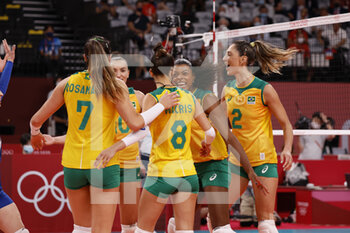 2021-08-08 - RODRIGUES Fernanda (BRA) during the Olympic Games Tokyo 2020, Volleyball Women's Final between USA and Brazil on August 8, 2021 at Ariake Arena in Tokyo, Japan - Photo Yuya Nagase / Photo Kishimoto / DPPI - OLYMPIC GAMES TOKYO 2020, AUGUST 08, 2021 - OLYMPIC GAMES TOKYO 2020 - OLYMPIC GAMES