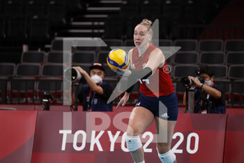 2021-08-08 - BARTSCH-HACKLEY Michelle (USA) during the Olympic Games Tokyo 2020, Volleyball Women's Final between USA and Brazil on August 8, 2021 at Ariake Arena in Tokyo, Japan - Photo Yuya Nagase / Photo Kishimoto / DPPI - OLYMPIC GAMES TOKYO 2020, AUGUST 08, 2021 - OLYMPIC GAMES TOKYO 2020 - OLYMPIC GAMES