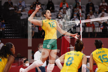 2021-08-08 - PEREIRA Natalia (BRA) during the Olympic Games Tokyo 2020, Volleyball Women's Final between USA and Brazil on August 8, 2021 at Ariake Arena in Tokyo, Japan - Photo Yuya Nagase / Photo Kishimoto / DPPI - OLYMPIC GAMES TOKYO 2020, AUGUST 08, 2021 - OLYMPIC GAMES TOKYO 2020 - OLYMPIC GAMES