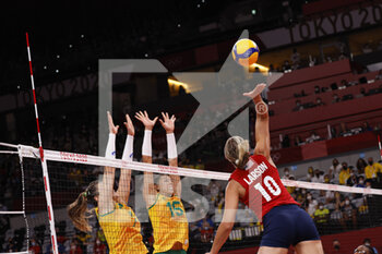 2021-08-08 - POULTER Jordyn (USA) during the Olympic Games Tokyo 2020, Volleyball Women's Final between USA and Brazil on August 8, 2021 at Ariake Arena in Tokyo, Japan - Photo Yuya Nagase / Photo Kishimoto / DPPI - OLYMPIC GAMES TOKYO 2020, AUGUST 08, 2021 - OLYMPIC GAMES TOKYO 2020 - OLYMPIC GAMES