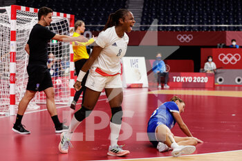 2021-08-08 - Coralie Lassource of France during the Olympic Games Tokyo 2020, Handball Women's Gold Medal Match between ROC and France on August 8, 2021 at Yoyogi National Stadium in Tokyo, Japan - Photo Pim Waslander / Orange Pictures / DPPI - OLYMPIC GAMES TOKYO 2020, AUGUST 08, 2021 - OLYMPIC GAMES TOKYO 2020 - OLYMPIC GAMES