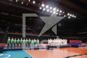 08/08/2021 - Brazil Team 2nd Silver Medal, USA Team Winner Gold Medal, Serbia Team 3rd Bronze Medal during the Olympic Games Tokyo 2020, Volleyball Women's Medal Ceremony on August 8, 2021 at Ariake Arena in Tokyo, Japan - Photo Yuya Nagase / Photo Kishimoto / DPPI - OLYMPIC GAMES TOKYO 2020, AUGUST 08, 2021 - OLIMPIADI TOKYO 2020 - GIOCHI OLIMPICI