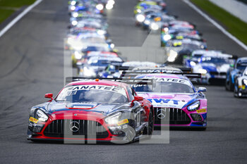 2021-07-31 - Start of the race, 88 Marciello Raffaele (ita), Juncadella Dani (spa), Gounon Jules (fra), AKKA ASP, Mercedes-AMG GT3 during the TotalEnergies 24 hours of Spa, 6th round of the 2021 Fanatec GT World Challenge Europe Powered by AWS, from July 28 to August 1, 2021 on the Circuit de Spa-Francorchamps, in Stavelot, Belgium - Photo Julien Delfosse / DPPI - TOTALENERGIES 24 HOURS OF SPA - ENDURANCE - MOTORS