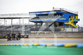 2021-08-17 - Goodyear Grandstand during the free practice and qualifying sessions of 24 Hours of Le Mans 2021, 4th round of the 2021 FIA World Endurance Championship, FIA WEC, on the Circuit de la Sarthe, from August 18 to 22, 2021 in Le Mans, France - Photo Julien Delfosse / DPPI - 24 HOURS OF LE MANS 2021, 4TH ROUND OF THE 2021 FIA WORLD ENDURANCE CHAMPIONSHIP, WEC - ENDURANCE - MOTORS