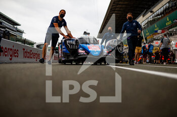 2021-08-17 - 36 Negrao André (bra), Lapierre Nicolas (fra), Vaxivière Matthieu (fra), Alpine Elf Matmut, Alpine A480 - Gibson, action during the free practice and qualifying sessions of 24 Hours of Le Mans 2021, 4th round of the 2021 FIA World Endurance Championship, FIA WEC, on the Circuit de la Sarthe, from August 18 to 22, 2021 in Le Mans, France - Photo Joao Filipe / DPPI - 24 HOURS OF LE MANS 2021, 4TH ROUND OF THE 2021 FIA WORLD ENDURANCE CHAMPIONSHIP, WEC - ENDURANCE - MOTORS