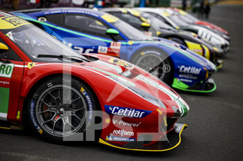 2021-08-17 - AF Corse, Ferrari 488 GTE Evo, action during the free practice and qualifying sessions of 24 Hours of Le Mans 2021, 4th round of the 2021 FIA World Endurance Championship, FIA WEC, on the Circuit de la Sarthe, from August 18 to 22, 2021 in Le Mans, France - Photo Julien Delfosse / DPPI - 24 HOURS OF LE MANS 2021, 4TH ROUND OF THE 2021 FIA WORLD ENDURANCE CHAMPIONSHIP, WEC - ENDURANCE - MOTORS