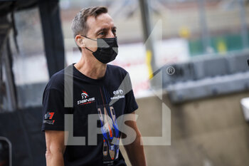 2021-08-17 - Artist Laurent Minguet, designer of the Panis Racing art car during the free practice and qualifying sessions of 24 Hours of Le Mans 2021, 4th round of the 2021 FIA World Endurance Championship, FIA WEC, on the Circuit de la Sarthe, from August 18 to 22, 2021 in Le Mans, France - Photo Julien Delfosse / DPPI - 24 HOURS OF LE MANS 2021, 4TH ROUND OF THE 2021 FIA WORLD ENDURANCE CHAMPIONSHIP, WEC - ENDURANCE - MOTORS