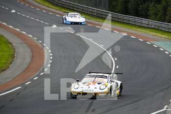 2021-08-18 - 46 Olsen Dennis (nor), Buchardt Anders (nor), Folley Robert (usa), Team Project 1, Porsche 911 RSR - 19, action during the free practice and qualifying sessions of 24 Hours of Le Mans 2021, 4th round of the 2021 FIA World Endurance Championship, FIA WEC, on the Circuit de la Sarthe, from August 18 to 22, 2021 in Le Mans, France - Photo Xavi Bonilla / DPPI - 24 HOURS OF LE MANS 2021, 4TH ROUND OF THE 2021 FIA WORLD ENDURANCE CHAMPIONSHIP, WEC - ENDURANCE - MOTORS
