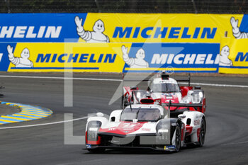 2021-08-18 - 08 Buemi Sébastien (swi), Nakajima Kazuki (jpn), Hartley Brendon (nzl), Toyota Gazoo Racing, Toyota GR010 - Hybrid, action during the free practice and qualifying sessions of 24 Hours of Le Mans 2021, 4th round of the 2021 FIA World Endurance Championship, FIA WEC, on the Circuit de la Sarthe, from August 18 to 22, 2021 in Le Mans, France - Photo Frédéric Le Floc'h / DPPI - 24 HOURS OF LE MANS 2021, 4TH ROUND OF THE 2021 FIA WORLD ENDURANCE CHAMPIONSHIP, WEC - ENDURANCE - MOTORS