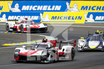 2021-08-18 - 08 Buemi Sébastien (swi), Nakajima Kazuki (jpn), Hartley Brendon (nzl), Toyota Gazoo Racing, Toyota GR010 - Hybrid, action during the free practice and qualifying sessions of 24 Hours of Le Mans 2021, 4th round of the 2021 FIA World Endurance Championship, FIA WEC, on the Circuit de la Sarthe, from August 18 to 22, 2021 in Le Mans, France - Photo Frédéric Le Floc'h / DPPI - 24 HOURS OF LE MANS 2021, 4TH ROUND OF THE 2021 FIA WORLD ENDURANCE CHAMPIONSHIP, WEC - ENDURANCE - MOTORS