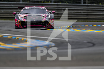2021-08-18 - 85 Frey Rahel (swi), Gatting Michelle (dnk), Bovy Sarah (bel), Iron Lynx, Ferrari 488 GTE Evo, action during the free practice and qualifying sessions of 24 Hours of Le Mans 2021, 4th round of the 2021 FIA World Endurance Championship, FIA WEC, on the Circuit de la Sarthe, from August 18 to 22, 2021 in Le Mans, France - Photo Frédéric Le Floc'h / DPPI - 24 HOURS OF LE MANS 2021, 4TH ROUND OF THE 2021 FIA WORLD ENDURANCE CHAMPIONSHIP, WEC - ENDURANCE - MOTORS