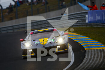 2021-08-18 - 64 Tandy Nick (gbr), Milner Tommy (usa), Sims Alexander (gbr), Corvette Racing, Chevrolet Corvette C8.R, action during the free practice and qualifying sessions of 24 Hours of Le Mans 2021, 4th round of the 2021 FIA World Endurance Championship, FIA WEC, on the Circuit de la Sarthe, from August 18 to 22, 2021 in Le Mans, France - Photo Joao Filipe / DPPI - 24 HOURS OF LE MANS 2021, 4TH ROUND OF THE 2021 FIA WORLD ENDURANCE CHAMPIONSHIP, WEC - ENDURANCE - MOTORS