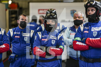 2021-08-18 - 708 Derani Pipo (bra), Mailleux Franck (fra), Pla Olivier (fra), Glickenhaus Racing, Glickenhaus 007 LMH, ambiance during the free practice and qualifying sessions of 24 Hours of Le Mans 2021, 4th round of the 2021 FIA World Endurance Championship, FIA WEC, on the Circuit de la Sarthe, from August 18 to 22, 2021 in Le Mans, France - Photo Xavi Bonilla / DPPI - 24 HOURS OF LE MANS 2021, 4TH ROUND OF THE 2021 FIA WORLD ENDURANCE CHAMPIONSHIP, WEC - ENDURANCE - MOTORS
