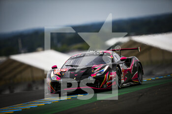 2021-08-18 - 85 Frey Rahel (swi), Gatting Michelle (dnk), Bovy Sarah (bel), Iron Lynx, Ferrari 488 GTE Evo, action during the free practice and qualifying sessions of 24 Hours of Le Mans 2021, 4th round of the 2021 FIA World Endurance Championship, FIA WEC, on the Circuit de la Sarthe, from August 18 to 22, 2021 in Le Mans, France - Photo Joao Filipe / DPPI - 24 HOURS OF LE MANS 2021, 4TH ROUND OF THE 2021 FIA WORLD ENDURANCE CHAMPIONSHIP, WEC - ENDURANCE - MOTORS
