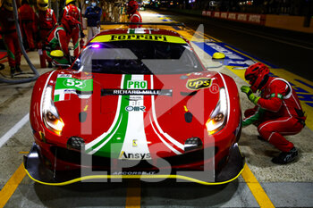 2021-08-18 - 52 Serra Daniel (bra), Molina Miguel (esp), Bird Sam (gbr), AF Corse, Ferrari 488 GTE Evo, action during the free practice and qualifying sessions of 24 Hours of Le Mans 2021, 4th round of the 2021 FIA World Endurance Championship, FIA WEC, on the Circuit de la Sarthe, from August 18 to 22, 2021 in Le Mans, France - Photo Xavi Bonilla / DPPI - 24 HOURS OF LE MANS 2021, 4TH ROUND OF THE 2021 FIA WORLD ENDURANCE CHAMPIONSHIP, WEC - ENDURANCE - MOTORS