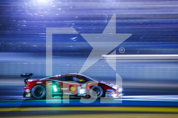 2021-08-18 - 52 Serra Daniel (bra), Molina Miguel (esp), Bird Sam (gbr), AF Corse, Ferrari 488 GTE Evo, action during the free practice and qualifying sessions of 24 Hours of Le Mans 2021, 4th round of the 2021 FIA World Endurance Championship, FIA WEC, on the Circuit de la Sarthe, from August 18 to 22, 2021 in Le Mans, France - Photo François Flamand / DPPI - 24 HOURS OF LE MANS 2021, 4TH ROUND OF THE 2021 FIA WORLD ENDURANCE CHAMPIONSHIP, WEC - ENDURANCE - MOTORS