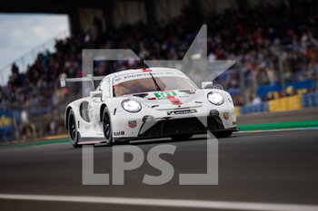 2021-08-19 - 91 Bruni Gianmaria (ita), Lietz Richard (aut), Makowiecki Frederic (fra), Porsche GT Team, Porsche 911 RSR - 19, action during the free practice and qualifying sessions of 24 Hours of Le Mans 2021, 4th round of the 2021 FIA World Endurance Championship, FIA WEC, on the Circuit de la Sarthe, from August 18 to 22, 2021 in Le Mans, France - Photo Joao Filipe / DPPI - 24 HOURS OF LE MANS 2021, 4TH ROUND OF THE 2021 FIA WORLD ENDURANCE CHAMPIONSHIP, WEC - ENDURANCE - MOTORS