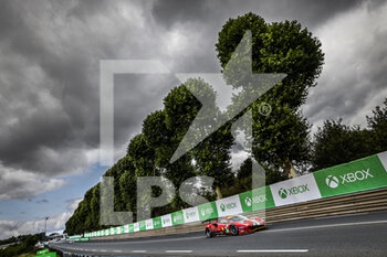 2021-08-19 - 52 Serra Daniel (bra), Molina Miguel (esp), Bird Sam (gbr), AF Corse, Ferrari 488 GTE Evo, action during the free practice and qualifying sessions of 24 Hours of Le Mans 2021, 4th round of the 2021 FIA World Endurance Championship, FIA WEC, on the Circuit de la Sarthe, from August 18 to 22, 2021 in Le Mans, France - Photo François Flamand / DPPI - 24 HOURS OF LE MANS 2021, 4TH ROUND OF THE 2021 FIA WORLD ENDURANCE CHAMPIONSHIP, WEC - ENDURANCE - MOTORS