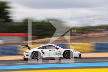 2021-08-19 - 92 Estre Kevin (fra), Jani Neel (che), Christensen Michael (dnk), Porsche GT Team, Porsche 911 RSR - 19, action during the free practice and qualifying sessions of 24 Hours of Le Mans 2021, 4th round of the 2021 FIA World Endurance Championship, FIA WEC, on the Circuit de la Sarthe, from August 18 to 22, 2021 in Le Mans, France - Photo Joao Filipe / DPPI - 24 HOURS OF LE MANS 2021, 4TH ROUND OF THE 2021 FIA WORLD ENDURANCE CHAMPIONSHIP, WEC - ENDURANCE - MOTORS
