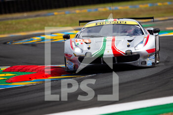 2021-08-19 - 54 Flohr Thomas (che), Castellacci Francesco (ita), Fisichella Giancarlo (ita), AF Corse, Ferrari 488 GTE Evo, action during the free practice and qualifying sessions of 24 Hours of Le Mans 2021, 4th round of the 2021 FIA World Endurance Championship, FIA WEC, on the Circuit de la Sarthe, from August 18 to 22, 2021 in Le Mans, France - Photo Joao Filipe / DPPI - 24 HOURS OF LE MANS 2021, 4TH ROUND OF THE 2021 FIA WORLD ENDURANCE CHAMPIONSHIP, WEC - ENDURANCE - MOTORS