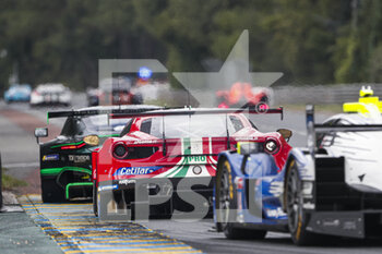 2021-08-19 - 51 Pier Guidi Alessandro (ita), Calado James (gbr), Ledogar Come (fra), AF Corse, Ferrari 488 GTE Evo, action during the free practice and qualifying sessions of 24 Hours of Le Mans 2021, 4th round of the 2021 FIA World Endurance Championship, FIA WEC, on the Circuit de la Sarthe, from August 18 to 22, 2021 in Le Mans, France - Photo Frédéric Le Floc'h / DPPI - 24 HOURS OF LE MANS 2021, 4TH ROUND OF THE 2021 FIA WORLD ENDURANCE CHAMPIONSHIP, WEC - ENDURANCE - MOTORS