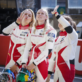 2021-08-19 - CALDERON TATIANA (COL), RICHARD MILLE RACING TEAM, ORECA 07 - GIBSON, PORTRAIT FLOERSCH SOPHIA (GER), RICHARD MILLE RACING TEAM, ORECA 07 - GIBSON, PORTRAIT VISSER BEITSKE (NLD), RICHARD MILLE RACING TEAM, ORECA 07 - GIBSON, PORTRAIT during the free practice and qualifying sessions of 24 Hours of Le Mans 2021, 4th round of the 2021 FIA World Endurance Championship, FIA WEC, on the Circuit de la Sarthe, from August 18 to 22, 2021 in Le Mans, France - Photo François Flamand / DPPI - 24 HOURS OF LE MANS 2021, 4TH ROUND OF THE 2021 FIA WORLD ENDURANCE CHAMPIONSHIP, WEC - ENDURANCE - MOTORS