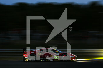 2021-08-19 - 52 Serra Daniel (bra), Molina Miguel (esp), Bird Sam (gbr), AF Corse, Ferrari 488 GTE Evo, action during the free practice and qualifying sessions of 24 Hours of Le Mans 2021, 4th round of the 2021 FIA World Endurance Championship, FIA WEC, on the Circuit de la Sarthe, from August 18 to 22, 2021 in Le Mans, France - Photo Joao Filipe / DPPI - 24 HOURS OF LE MANS 2021, 4TH ROUND OF THE 2021 FIA WORLD ENDURANCE CHAMPIONSHIP, WEC - ENDURANCE - MOTORS