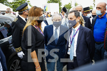 2021-08-21 - Marlène Schiappa, Todt Jean (fra), President of FIA, Fillon Pierre (fra), President of ACO, portait during the 24 Hours of Le Mans 2021, 4th round of the 2021 FIA World Endurance Championship, FIA WEC, on the Circuit de la Sarthe, from August 21 to 22, 2021 in Le Mans, France - Photo Xavi Bonilla / DPPI - 24 HOURS OF LE MANS 2021, 4TH ROUND OF THE 2021 FIA WORLD ENDURANCE CHAMPIONSHIP, WEC - ENDURANCE - MOTORS
