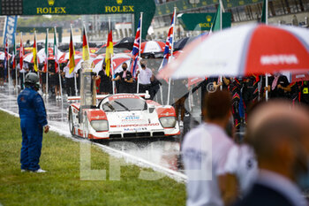 2021-08-21 - Toyota 94C-V bringing the LM24 Trophy during the 24 Hours of Le Mans 2021, 4th round of the 2021 FIA World Endurance Championship, FIA WEC, on the Circuit de la Sarthe, from August 21 to 22, 2021 in Le Mans, France - Photo Xavi Bonilla / DPPI - 24 HOURS OF LE MANS 2021, 4TH ROUND OF THE 2021 FIA WORLD ENDURANCE CHAMPIONSHIP, WEC - ENDURANCE - MOTORS