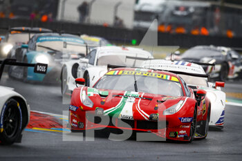 2021-08-21 - 51 Pier Guidi Alessandro (ita), Calado James (gbr), Ledogar Come (fra), AF Corse, Ferrari 488 GTE Evo, action during the 24 Hours of Le Mans 2021, 4th round of the 2021 FIA World Endurance Championship, FIA WEC, on the Circuit de la Sarthe, from August 21 to 22, 2021 in Le Mans, France - Photo Xavi Bonilla / DPPI - 24 HOURS OF LE MANS 2021, 4TH ROUND OF THE 2021 FIA WORLD ENDURANCE CHAMPIONSHIP, WEC - ENDURANCE - MOTORS