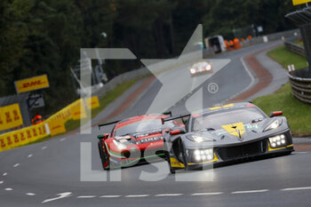 2021-08-21 - 64 Tandy Nick (gbr), Milner Tommy (usa), Sims Alexander (gbr), Corvette Racing, Chevrolet Corvette C8.R, action during the 24 Hours of Le Mans 2021, 4th round of the 2021 FIA World Endurance Championship, FIA WEC, on the Circuit de la Sarthe, from August 21 to 22, 2021 in Le Mans, France - Photo François Flamand / DPPI - 24 HOURS OF LE MANS 2021, 4TH ROUND OF THE 2021 FIA WORLD ENDURANCE CHAMPIONSHIP, WEC - ENDURANCE - MOTORS