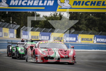 2021-08-21 - 51 Pier Guidi Alessandro (ita), Calado James (gbr), Ledogar Come (fra), AF Corse, Ferrari 488 GTE Evo, action during the 24 Hours of Le Mans 2021, 4th round of the 2021 FIA World Endurance Championship, FIA WEC, on the Circuit de la Sarthe, from August 21 to 22, 2021 in Le Mans, France - Photo Frédéric Le Floc'h / DPPI - 24 HOURS OF LE MANS 2021, 4TH ROUND OF THE 2021 FIA WORLD ENDURANCE CHAMPIONSHIP, WEC - ENDURANCE - MOTORS