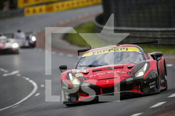 2021-08-21 - 71 Iribe Brendan (usa), Millroy Ollie (gbr), Barnicoat Ben (gbr), Inception Racing, Ferrari 488 GTE Evo, action during the 24 Hours of Le Mans 2021, 4th round of the 2021 FIA World Endurance Championship, FIA WEC, on the Circuit de la Sarthe, from August 21 to 22, 2021 in Le Mans, France - Photo Frédéric Le Floc'h / DPPI - 24 HOURS OF LE MANS 2021, 4TH ROUND OF THE 2021 FIA WORLD ENDURANCE CHAMPIONSHIP, WEC - ENDURANCE - MOTORS